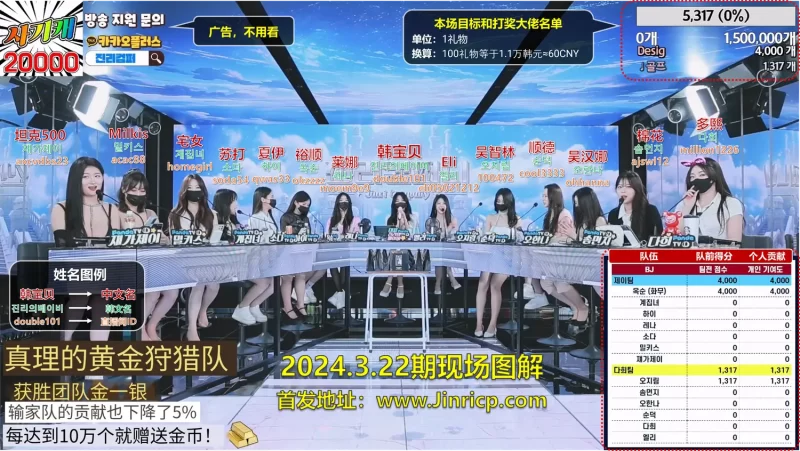 【Jinricp第十四期】2024.03.22韩国女团直播秀（十四）-Jinricp|PandaClass|熊猫班|BJ主播|PandaTV直播|中文站